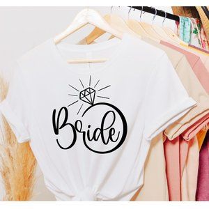 WEDDING BRIDE AND OR BRIDE MAIDS SHORT SLEEVE T-SHIRT